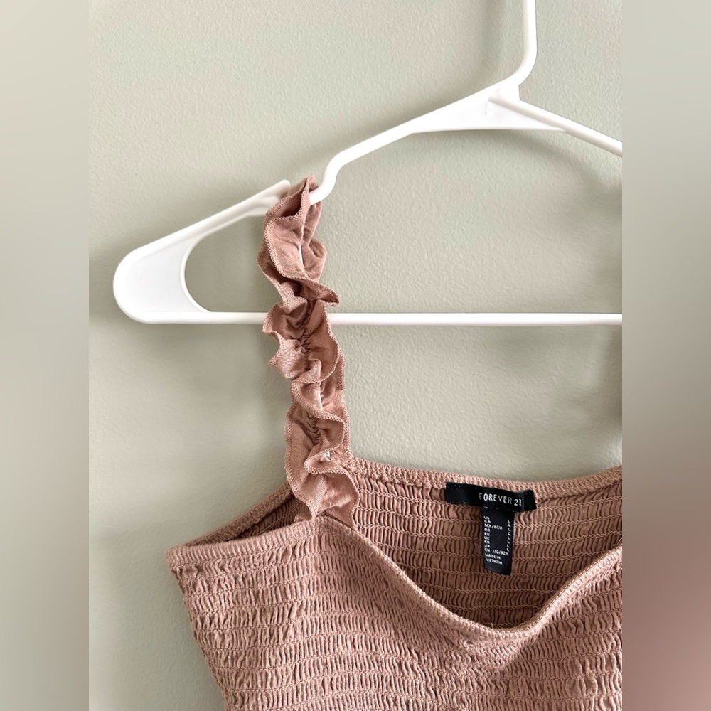 Ruffled Cropped Tank